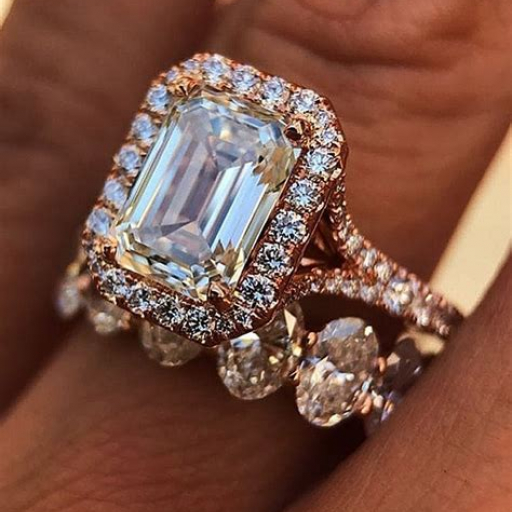Emerald Cut Engagement Rings Gold
