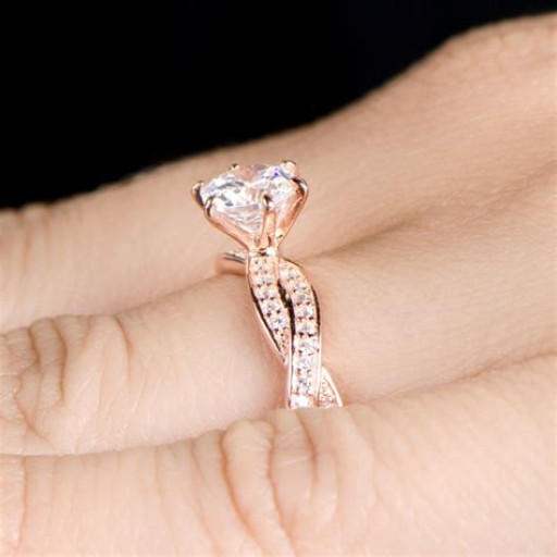 Gold and Rose Gold Engagement Rings