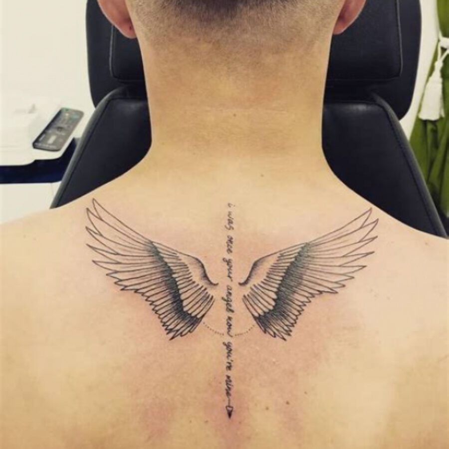 Angel Wing Tattoo Ideas for Men - Riccda