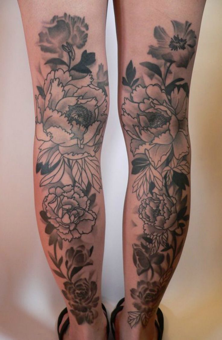 Back Leg Tattoo Ideas for Females - Riccda