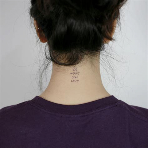 Back of the Neck Tattoo Ideas Back of the Neck Tattoo Ideas