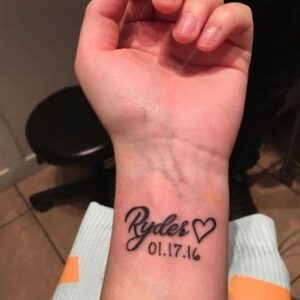 Child Birth Date Tattoo Ideas Female Child Birth Date Tattoo Ideas Female