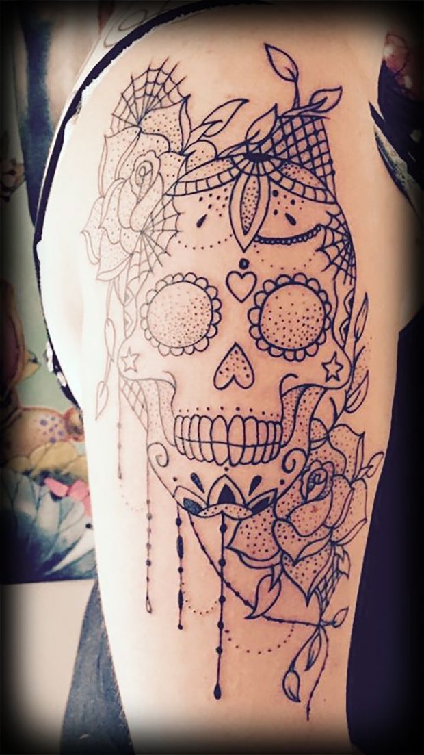 Day Of The Dead Skull Tattoo Ideas Riccda day-of-the-dead-skull-tattoo-ideas-riccda