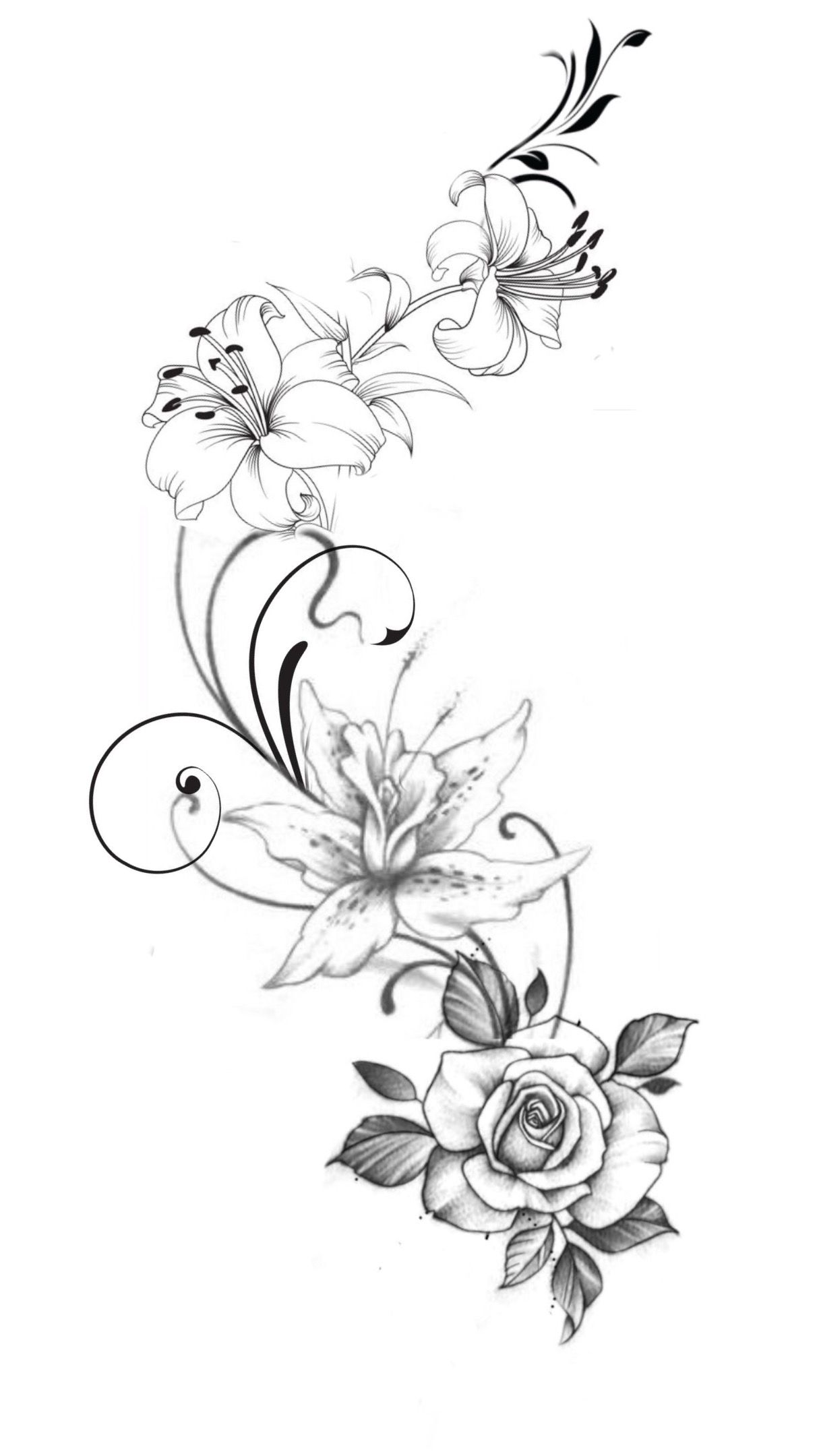 Flower and Vine Tattoo Designs Ideas Riccda