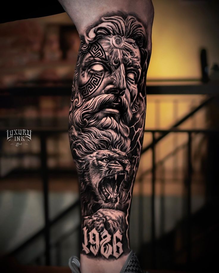 Greek God Tattoo Ideas for Men Riccda