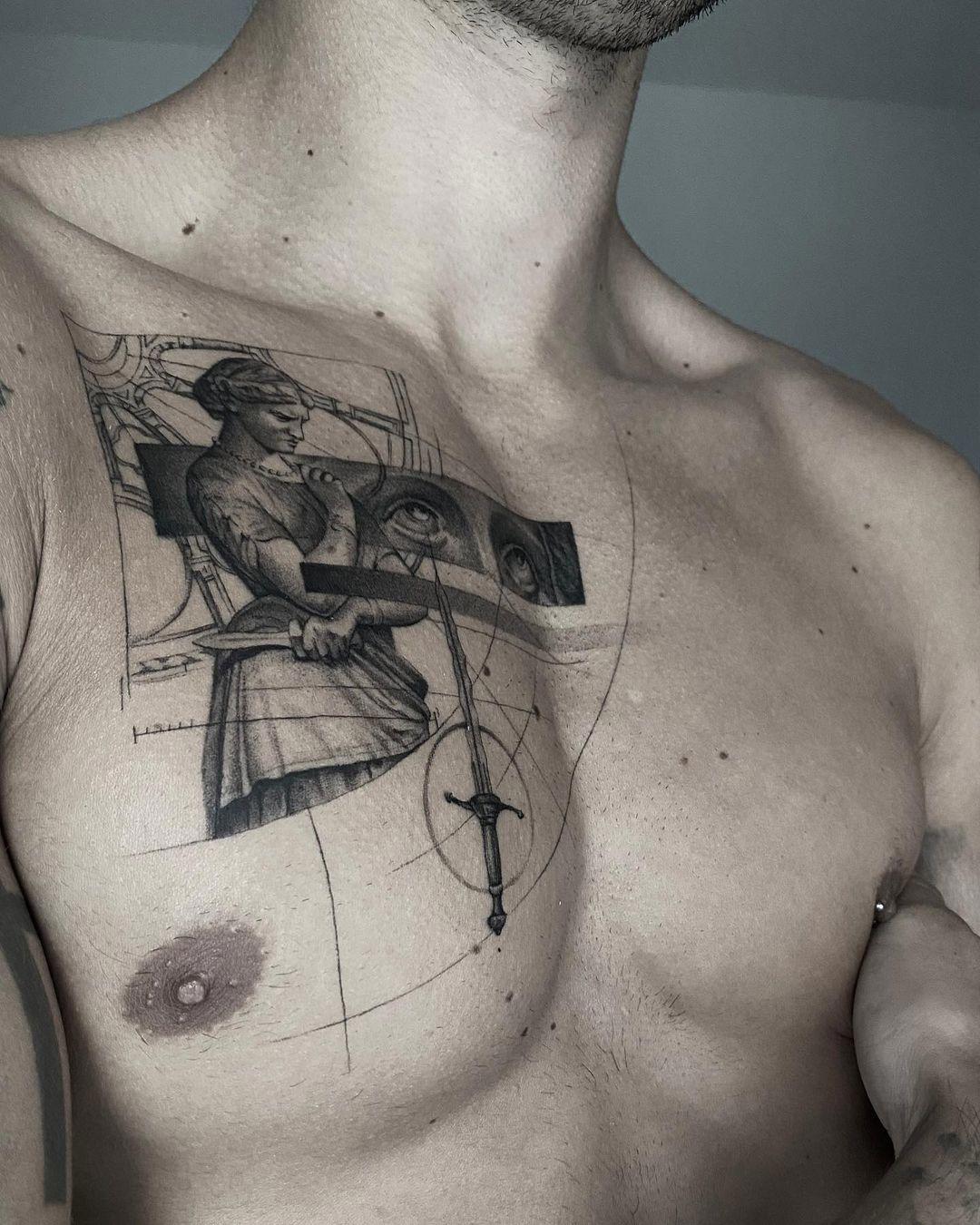 Tatuajes En El Pecho: Explorando Diseños Y Su Profundo Sentido