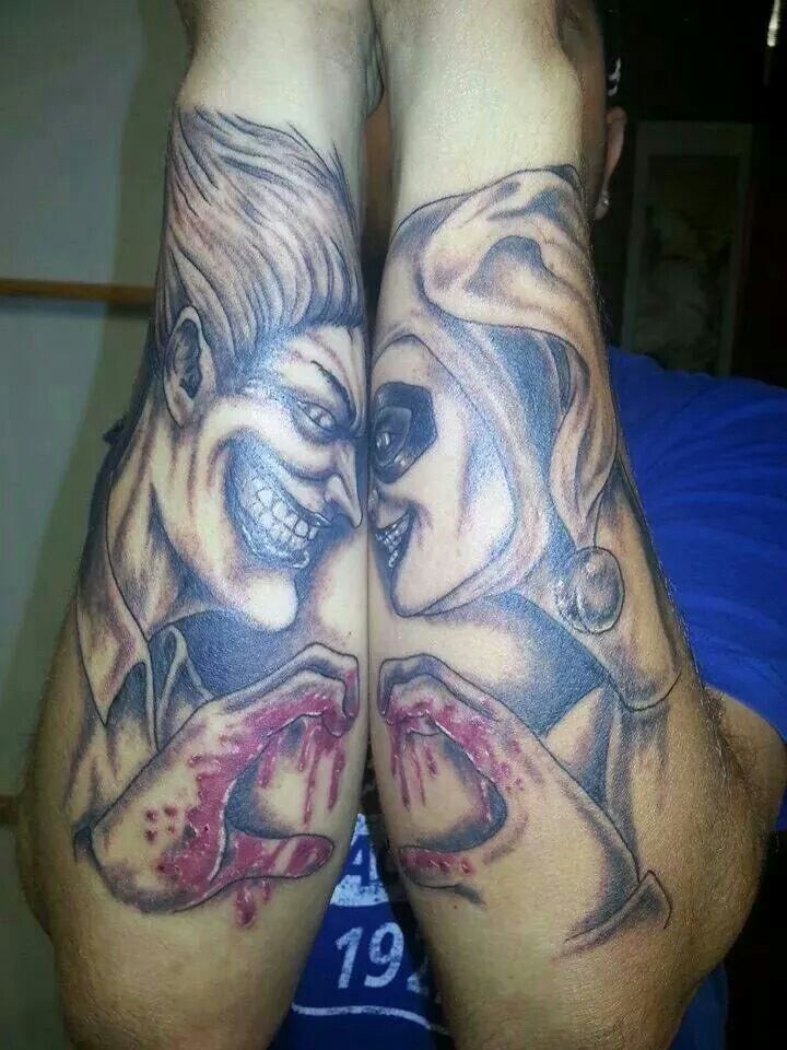Mad Love Harley Quinn And Joker Tattoo Ideas
