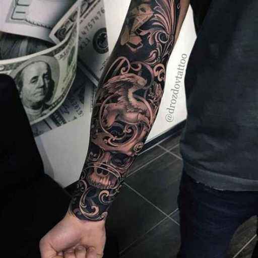 Men’s Tattoo Sleeve Ideas Black and Grey Men’s Tattoo Sleeve Ideas Black and Grey