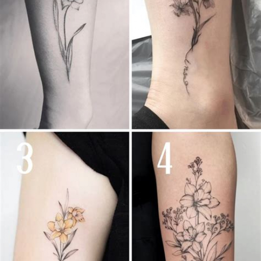 Narcissus December Birth Flower Tattoo Ideas Narcissus December Birth Flower Tattoo Ideas