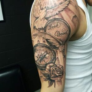 Shoulder Half Sleeve Tattoo Ideas for Men Shoulder Half Sleeve Tattoo Ideas for Men
