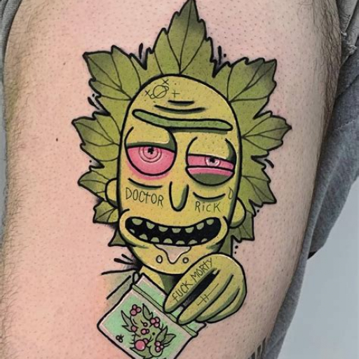 Simple Rick and Morty Tattoo Ideas Simple Rick and Morty Tattoo Ideas