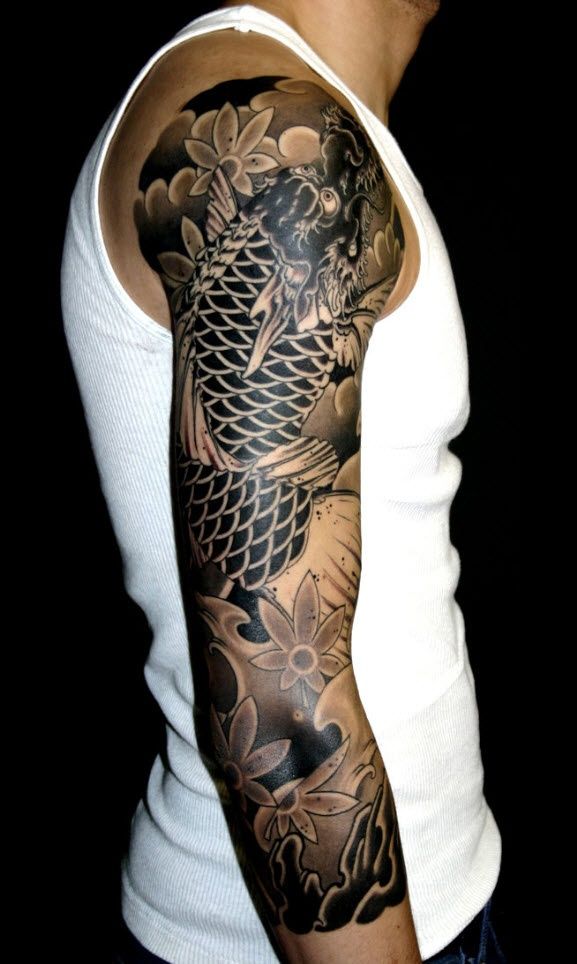 sleeve-tattoos-ideas-black-and-white