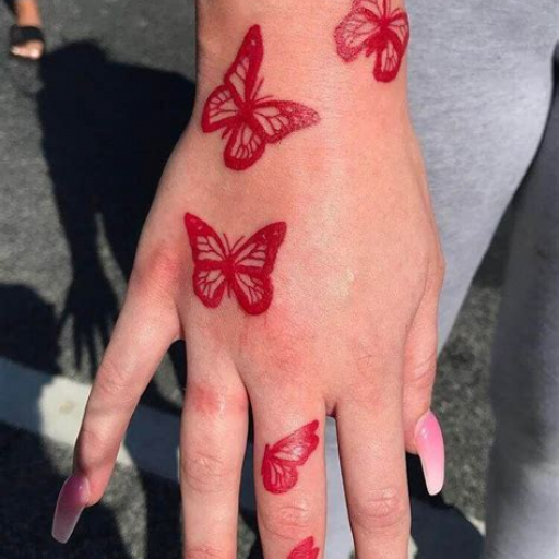 Small Red Tattoo Ideas for Females Small Red Tattoo Ideas for Females
