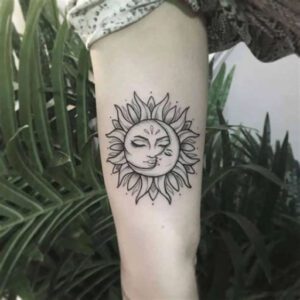 Small Sun and Moon Tattoo Ideas Small Sun and Moon Tattoo Ideas
