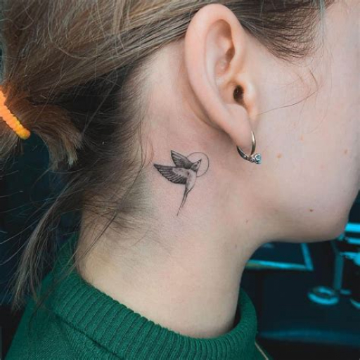 Small Throat Tattoo Ideas for Females Small Throat Tattoo Ideas for Females