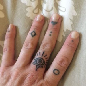 Stick and Poke Finger Tattoo Ideas Stick and Poke Finger Tattoo Ideas