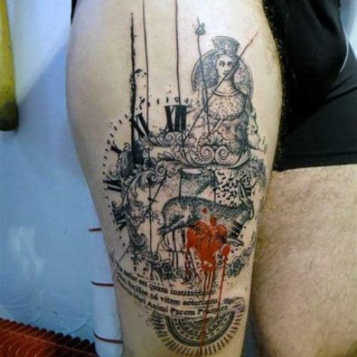 Tattoo Ideas for Men on Thigh Tattoo Ideas for Men on Thigh