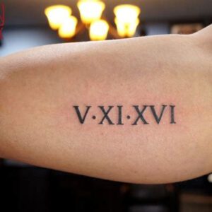 Tattoo Ideas for Men Roman Numerals