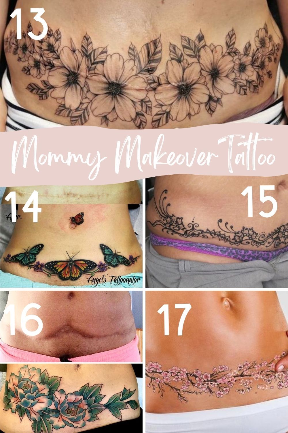 Tattoo Ideas for Tummy Tuck Scars - Riccda