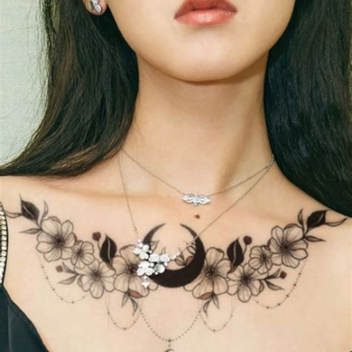 Tattoo Ideas in Chest for Women Tattoo Ideas in Chest for Women