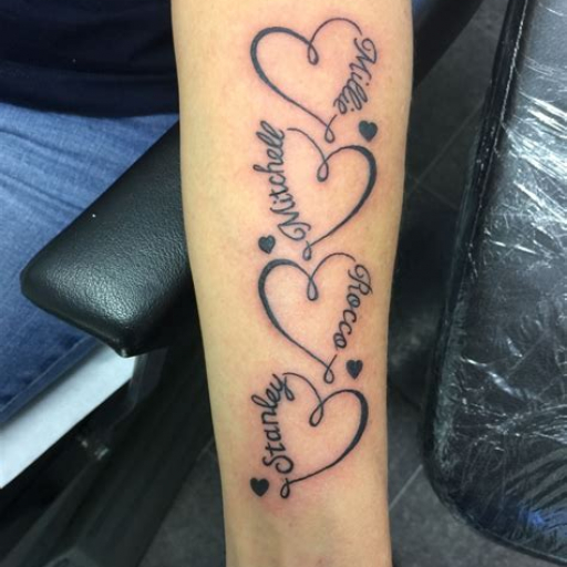 Tattoo Ideas with Grandchildren’s Names Tattoo Ideas with Grandchildren’s Names