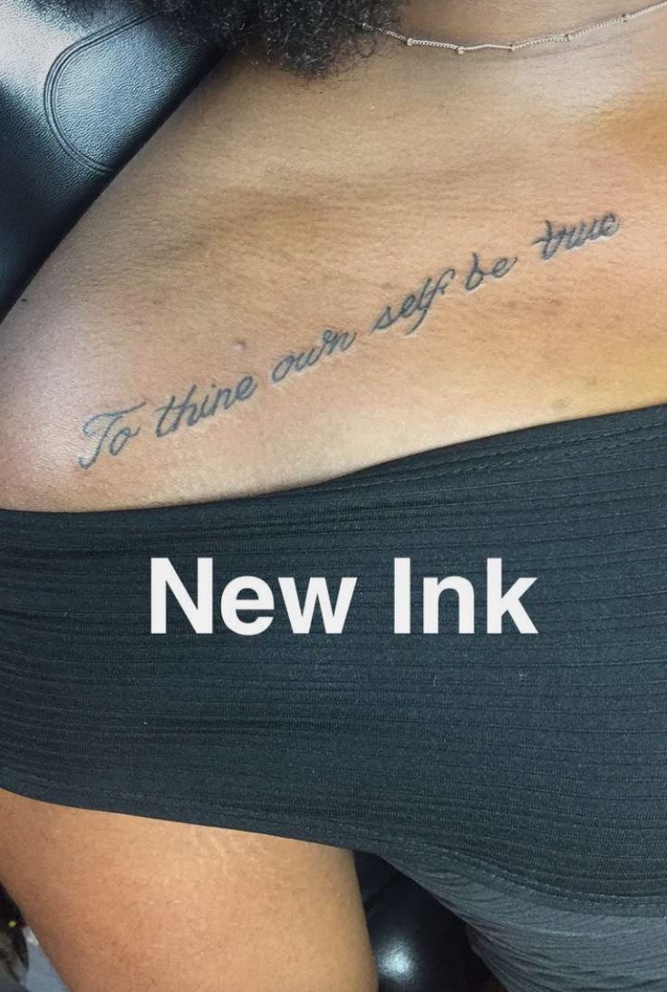 To Thine Own Self Be True Tattoo