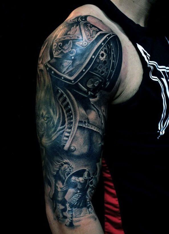 Upper Arm Tattoo Ideas for Guys - Riccda