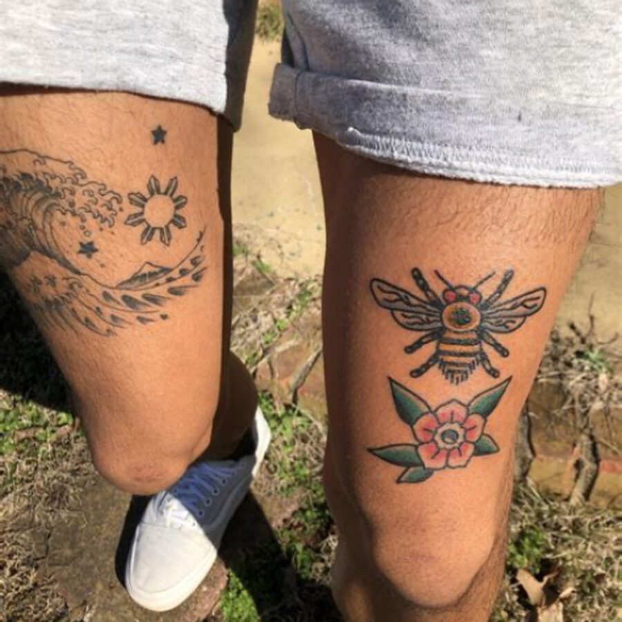 Above the Knee Tattoo Ideas for Guys - Riccda