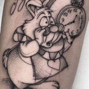 Alice in Wonderland White Rabbit Tattoo Ideas Alice in Wonderland White Rabbit Tattoo Ideas