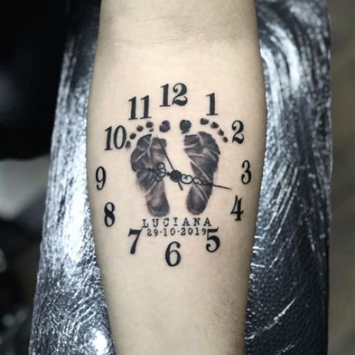 Baby Footprint Tattoo Ideas for Dad Baby Footprint Tattoo Ideas for Dad