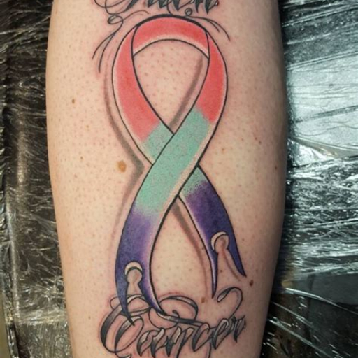 Cancer Ribbon Tattoo Ideas for Guys