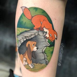 Fox and the Hound Tattoo Ideas Fox and the Hound Tattoo Ideas