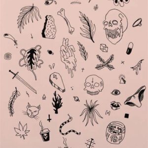 Goth Stick and Poke Tattoo Ideas Goth Stick and Poke Tattoo Ideas