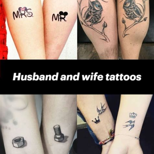 Husband and Wife Tattoo Ideas With Meaning Husband and Wife Tattoo Ideas With Meaning