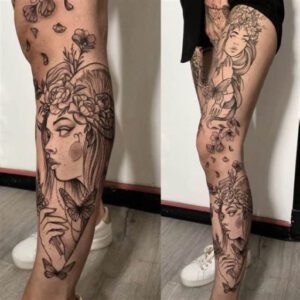 Leg Sleeve Tattoo Ideas for Women Leg Sleeve Tattoo Ideas for Women