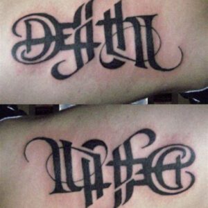 Life and Death Sleeve Tattoo Ideas Life and Death Sleeve Tattoo Ideas