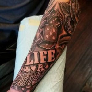 Life Is a Gamble Tattoo Ideas Life Is a Gamble Tattoo Ideas