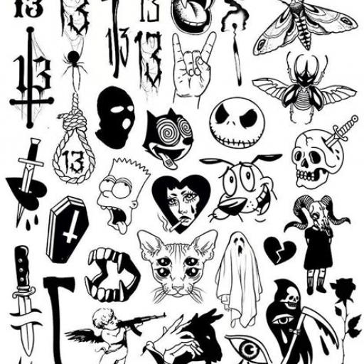 Marvel Tattoo Ideas Black and White