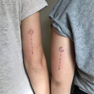 Matching Tattoo Ideas Sun and Moon Matching Tattoo Ideas Sun and Moon
