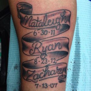 Memorial Tattoo Ideas for Multiple Names Memorial Tattoo Ideas for Multiple Names