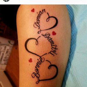 Mother Tattoo Ideas for 3 Children’s Names Mother Tattoo Ideas for 3 Children’s Names