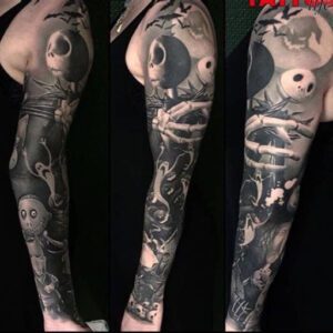 Nightmare Before Christmas Tattoo Sleeve Ideas Nightmare Before Christmas Tattoo Sleeve Ideas