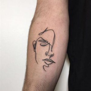One Line Tattoo Ideas for Men One Line Tattoo Ideas for Men