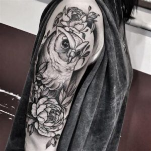 Owl Sleeve Tattoo Ideas for Females Owl Sleeve Tattoo Ideas for Females