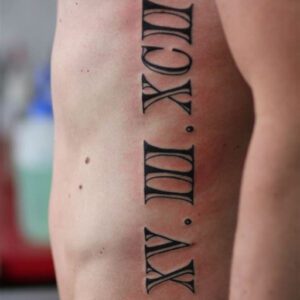 Roman Numerals Tattoo Ideas For Men