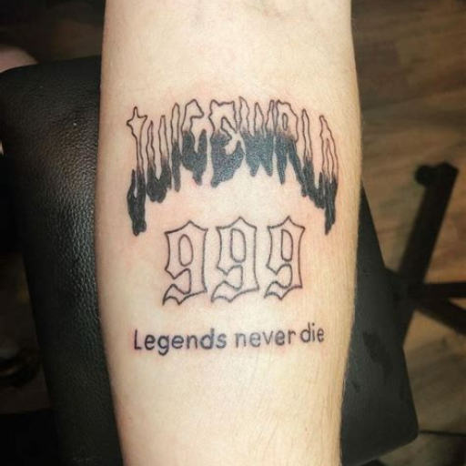 999 Tattoo Juice Wrld Tattoos Ideas