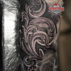 Black and Grey Tattoo Filler Ideas Black and Grey Tattoo Filler Ideas