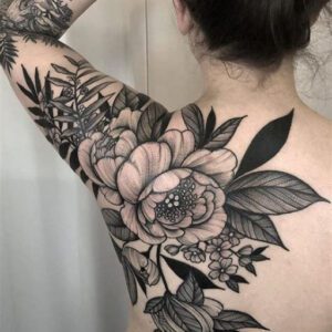 Black and White Flower Tattoo Ideas Black and White Flower Tattoo Ideas