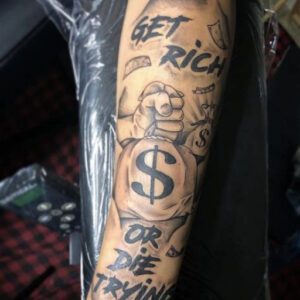 Get Rich or Die Tryin’ Tattoo Ideas Get Rich or Die Tryin’ Tattoo Ideas