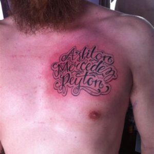 Girlfriend Name Tattoo Ideas on Chest Girlfriend Name Tattoo Ideas on Chest